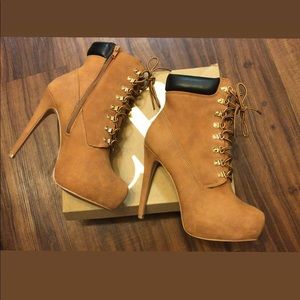 Charlotte Russe Missy Tan Boots **SOLD**